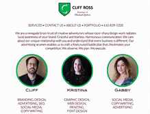 Tablet Screenshot of cliffross.com